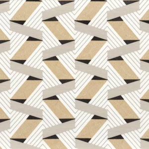 neutral retro embroideried fabric from Camengo