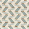 blue retro embroideried fabric from Camengo