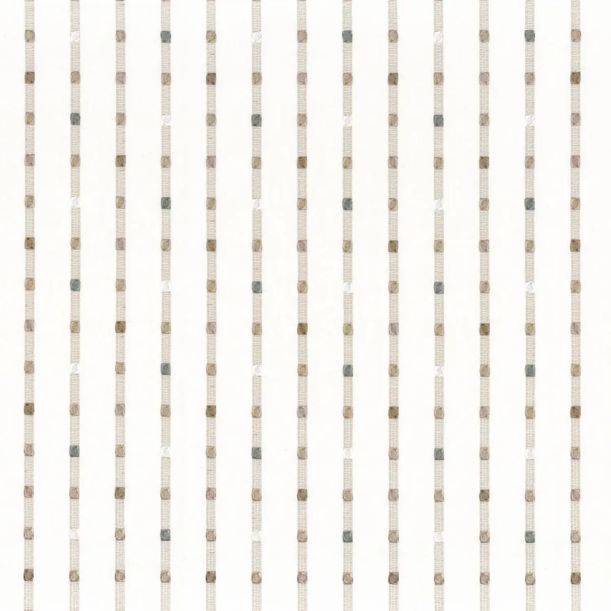 neutral striped embroideried fabric from Camengo