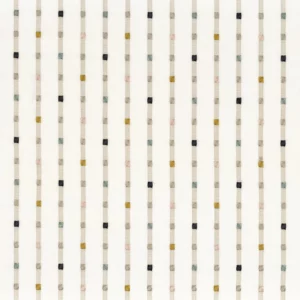 multicolour striped embroideried fabric from Camengo