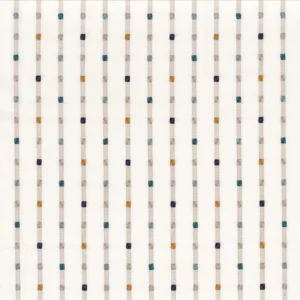 multicolour striped embroideried fabric from Camengo