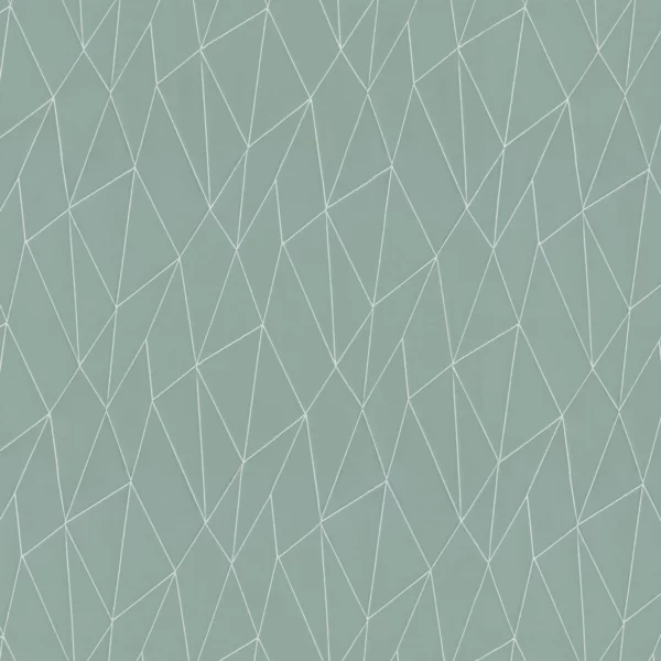 Albia Fabric - Celadon by blue geometric jacquard fabric from Camengo