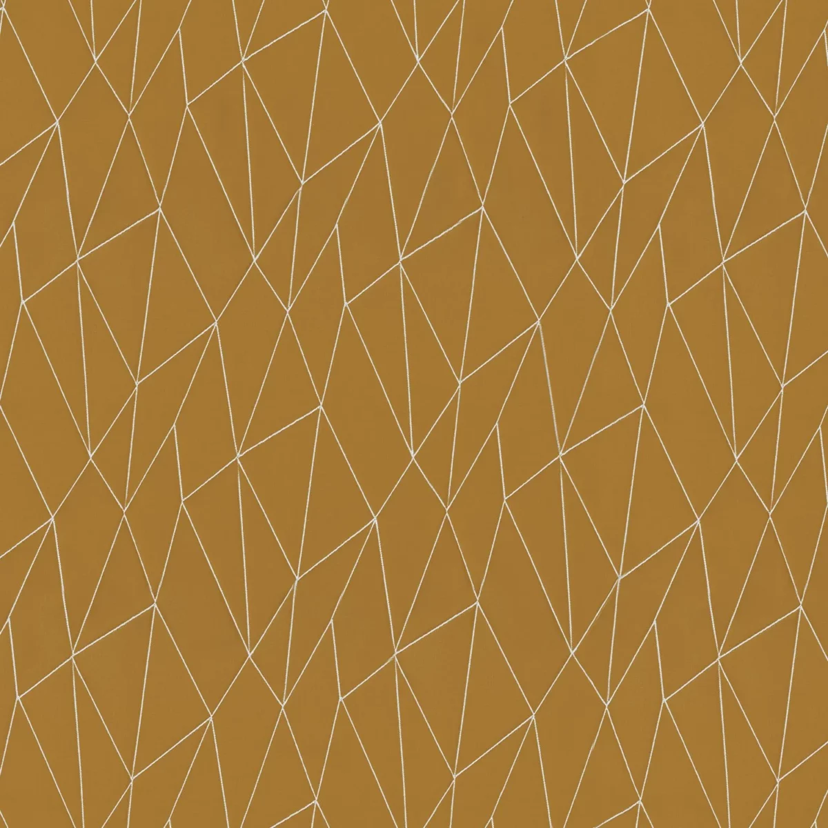 Albia Fabric - Ocre by yellow geometric jacquard fabric from Camengo