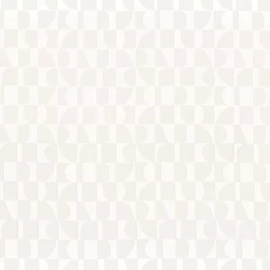 white geometric voile-sheer fabric from Camengo
