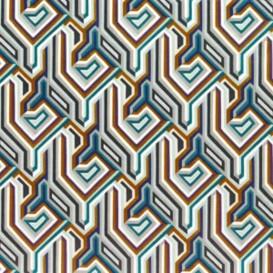 blue contemporary velvet-chenille fabric from Camengo