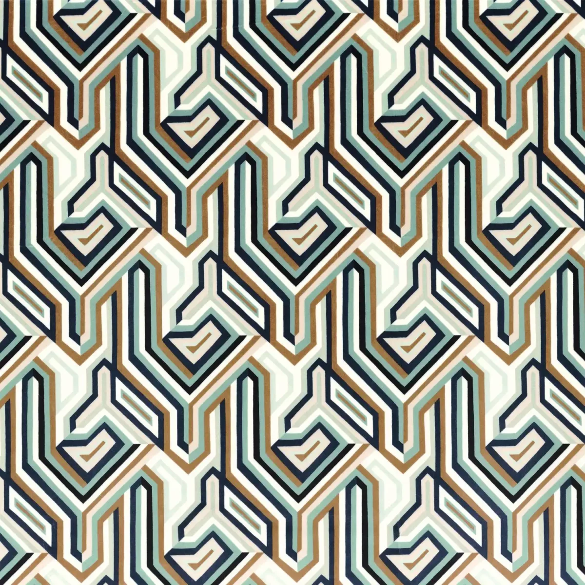 Gugg Velvet Fabric - Ocre by green contemporary velvet-chenille fabric from Camengo