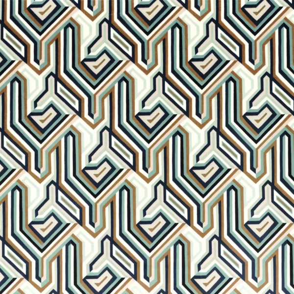 Gugg Velvet Fabric - Ocre by green contemporary velvet-chenille fabric from Camengo