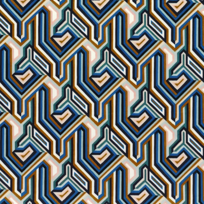 Gugg Velvet Fabric - Indigo swatch