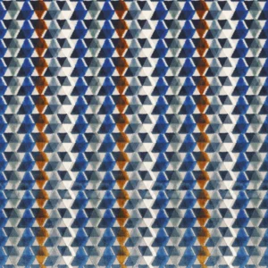 blue striped velvet-chenille fabric from Camengo