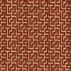 orange geometric velvet-chenille fabric from Camengo