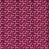 red geometric velvet-chenille fabric from Camengo