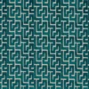 green geometric velvet-chenille fabric from Camengo