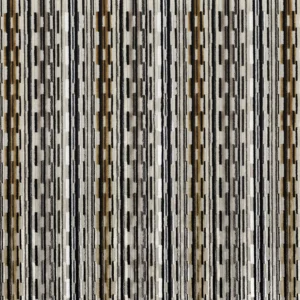 brown striped velvet-chenille fabric from Camengo