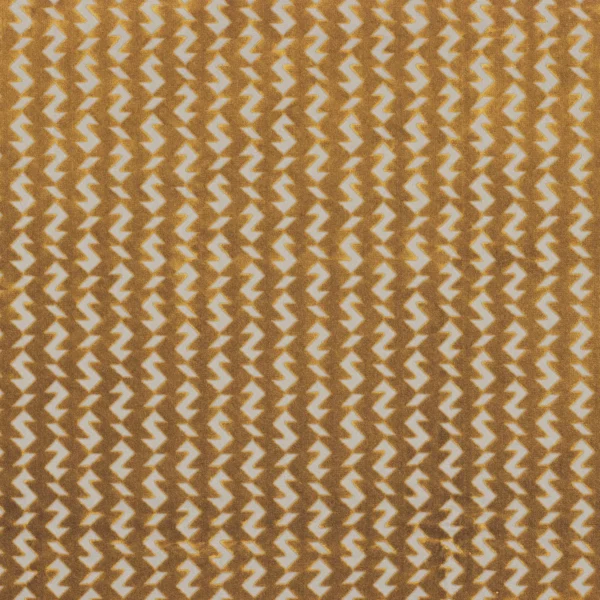 Arriaga Fabric - Ocre by yellow striped velvet-chenille fabric from Camengo
