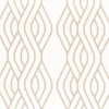 neutral striped embroideried fabric from Camengo