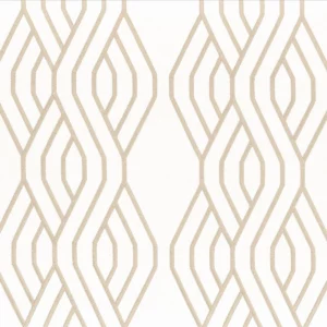 neutral striped embroideried fabric from Camengo