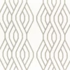 green striped embroideried fabric from Camengo