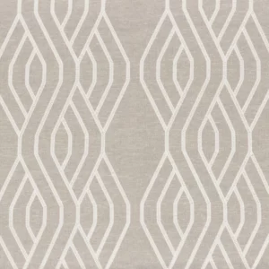 neutral striped embroideried fabric from Camengo
