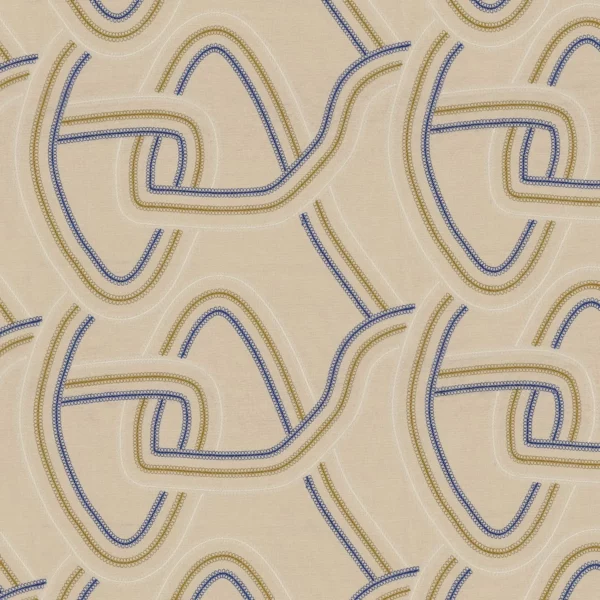 Aisance Fabric - Indigo by blue misc embroideried fabric from Camengo