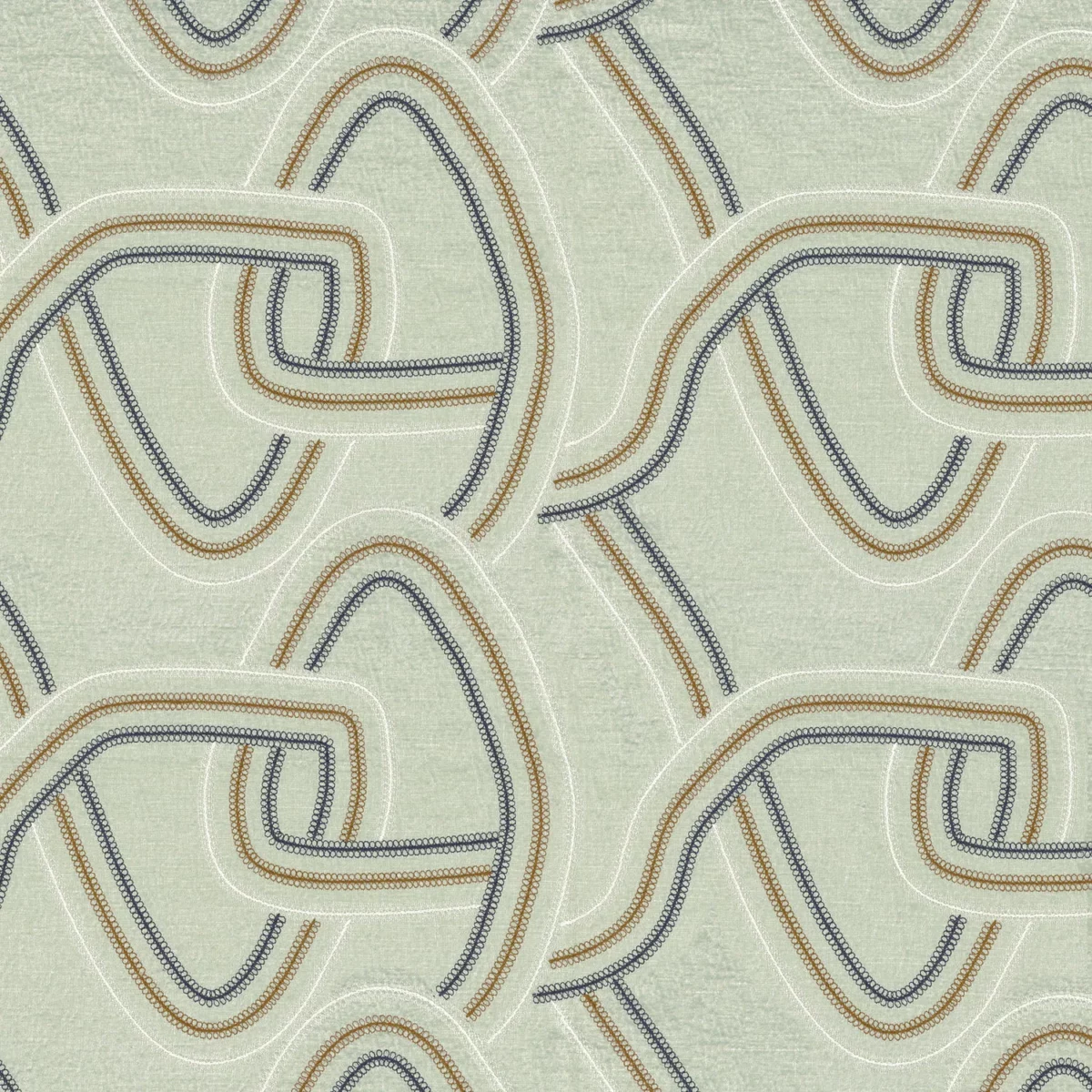 blue misc embroideried fabric from Camengo