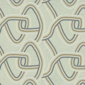 blue misc embroideried fabric from Camengo