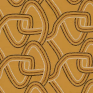 yellow misc embroideried fabric from Camengo