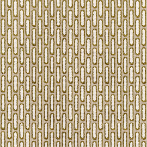 neutral geometric jacquard fabric from Camengo