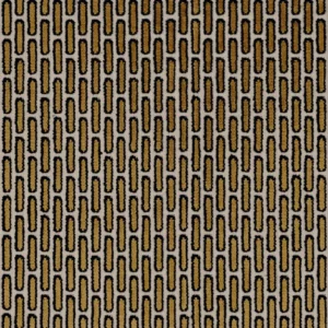 brown geometric jacquard fabric from Camengo