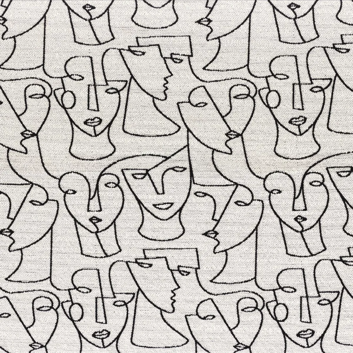 Mannequin Fabric - White by white misc jacquard fabric from Camengo