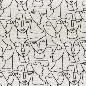 white misc jacquard fabric from Camengo