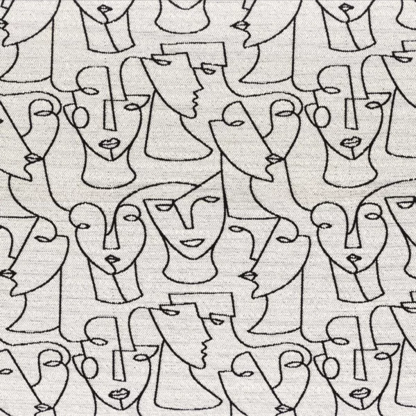 Mannequin Fabric - White by white misc jacquard fabric from Camengo