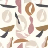 brown misc embroideried fabric from Camengo