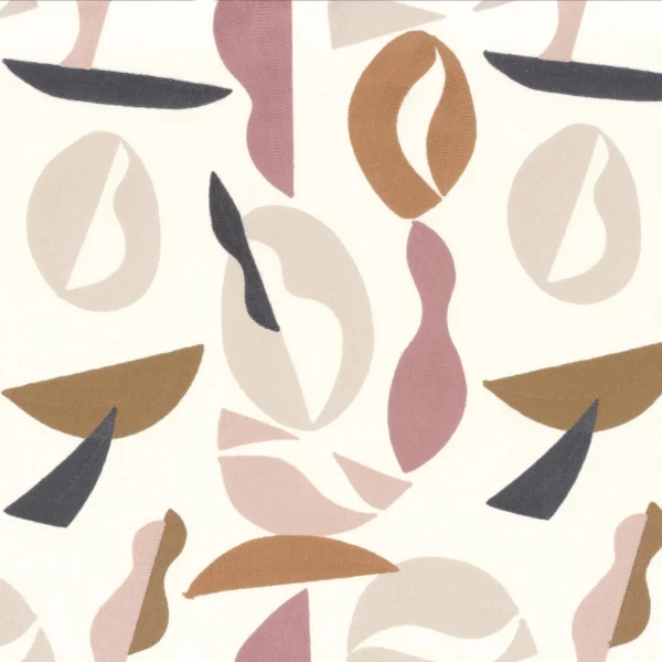 Raku Fabric - Blush by brown misc embroideried fabric from Camengo