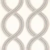 neutral striped embroideried fabric from Camengo