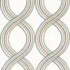 neutral striped embroideried fabric from Camengo