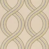 green striped embroideried fabric from Camengo