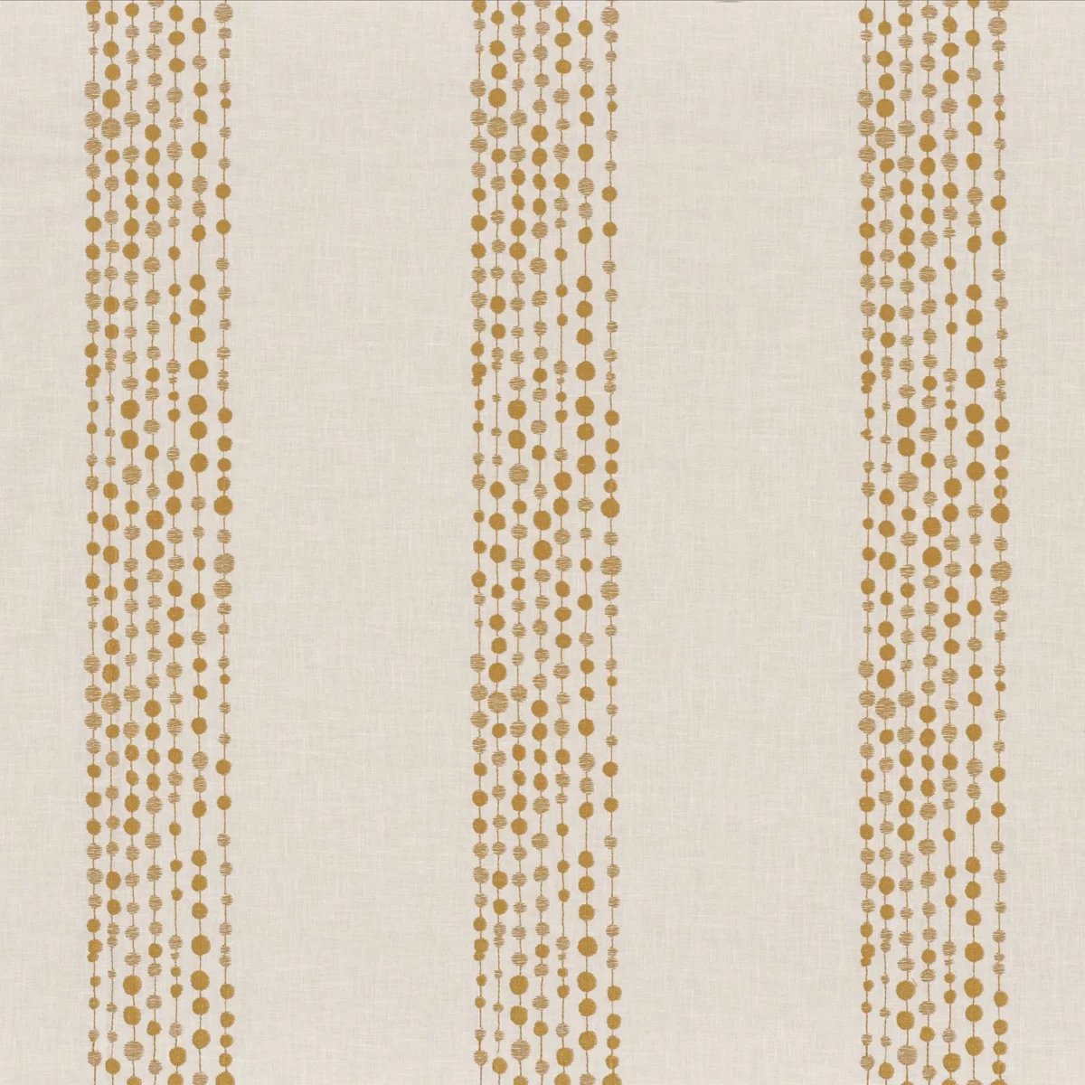Ball Clay Fabric - Jaune by neutral striped embroideried fabric from Camengo