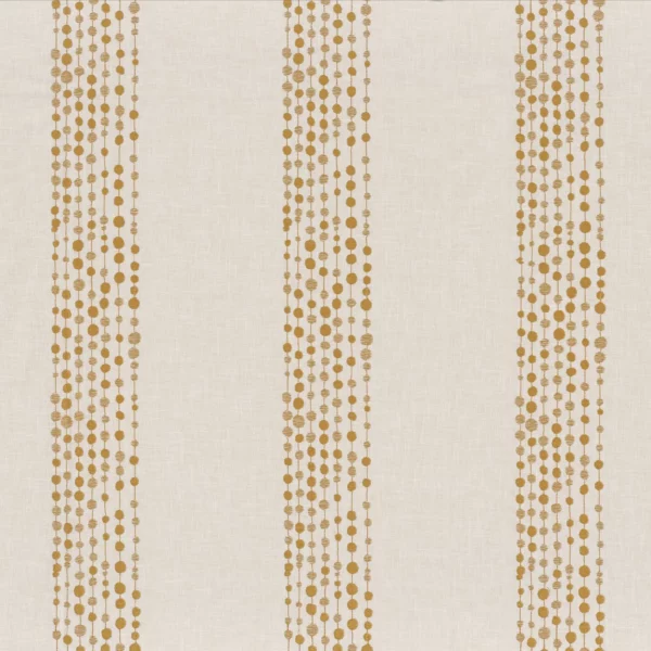 Ball Clay Fabric - Jaune by neutral striped embroideried fabric from Camengo
