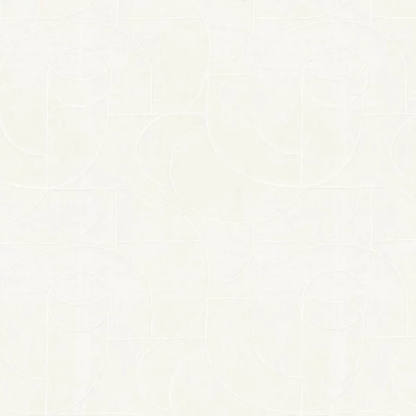 Esteque Fabric - Blanc by white geometric voile-sheer fabric from Camengo