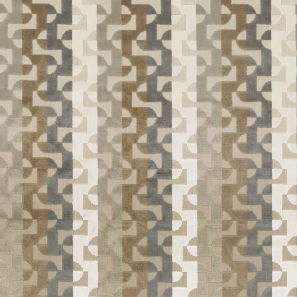 neutral striped jacquard fabric from Camengo