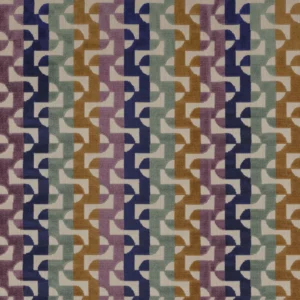 multicolour striped jacquard fabric from Camengo