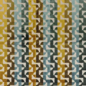 multicolour striped jacquard fabric from Camengo