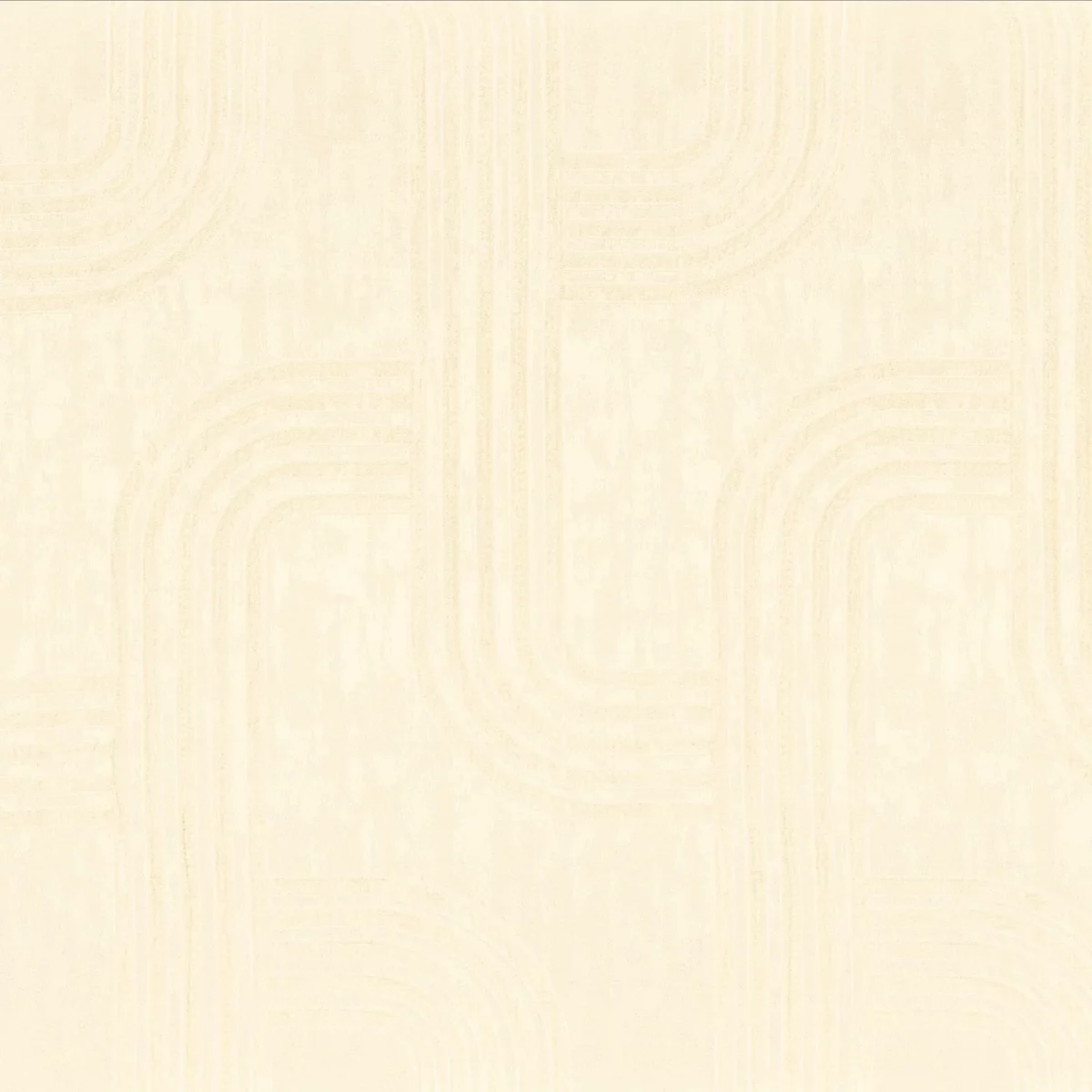 Cazette Fabric - Craie by white retro jacquard fabric from Camengo