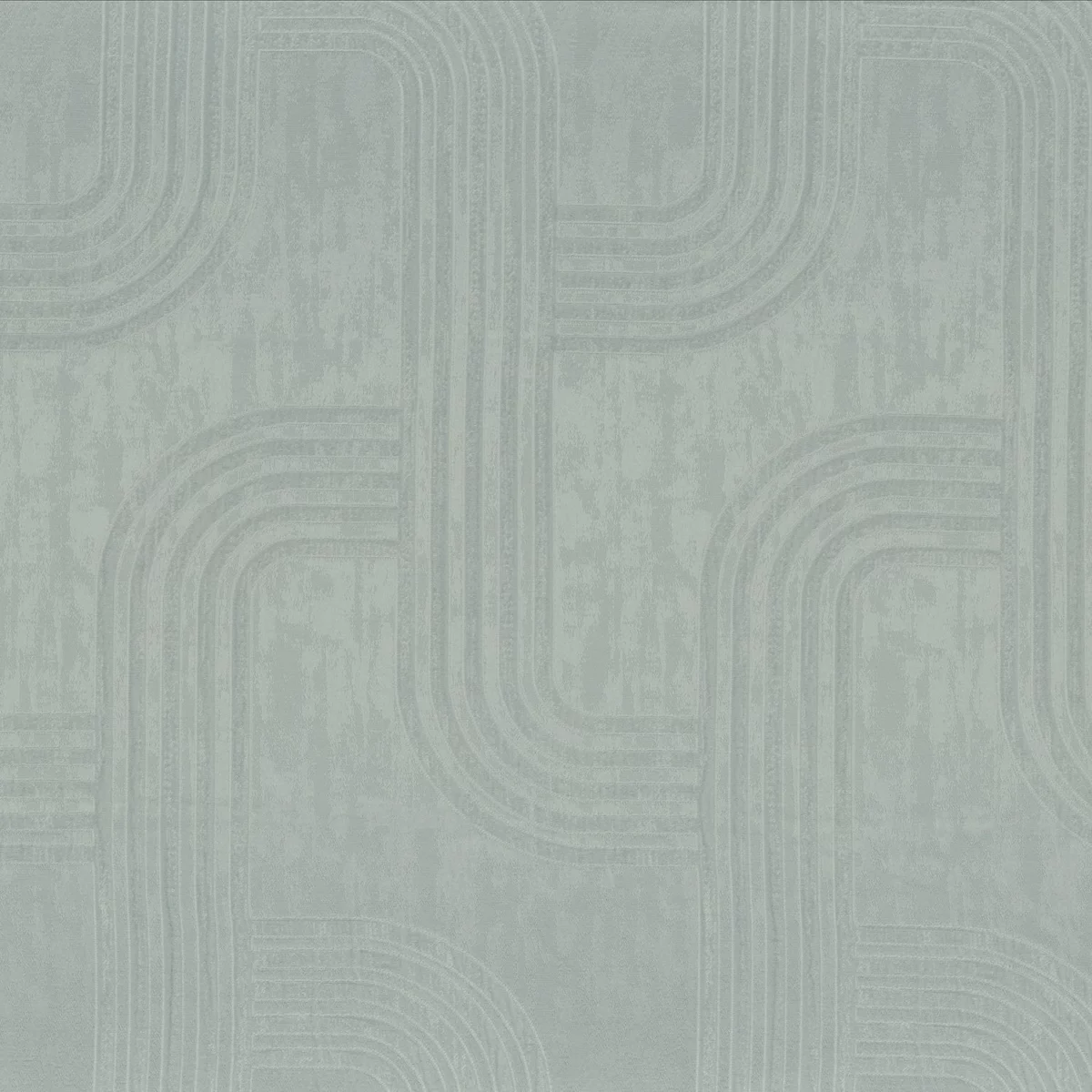 Cazette Fabric - Horizon by blue retro jacquard fabric from Camengo