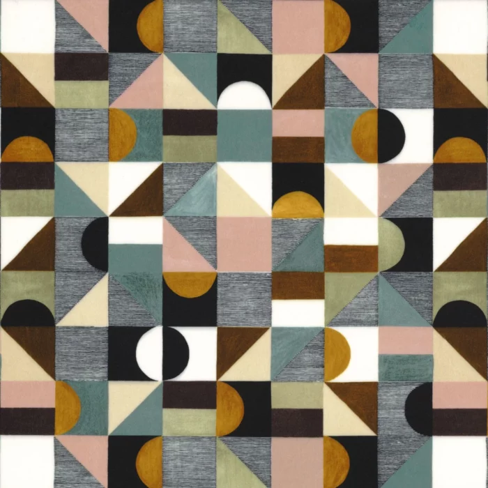 Facette Fabric - Vert swatch