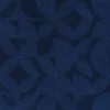 blue geometric embroideried fabric from Camengo