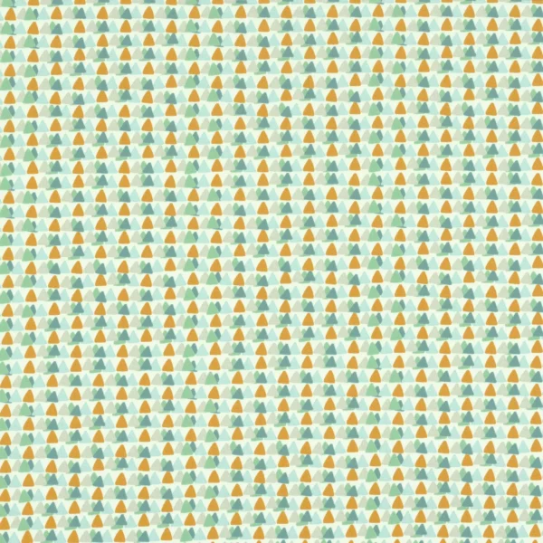 Farceur Fabric - Aqua by blue children's printed fabric from Camengo