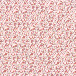 pink children's printed fabric from Camengo