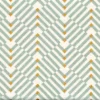 blue geometric embroideried fabric from Camengo