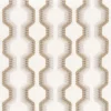neutral striped embroideried fabric from Camengo